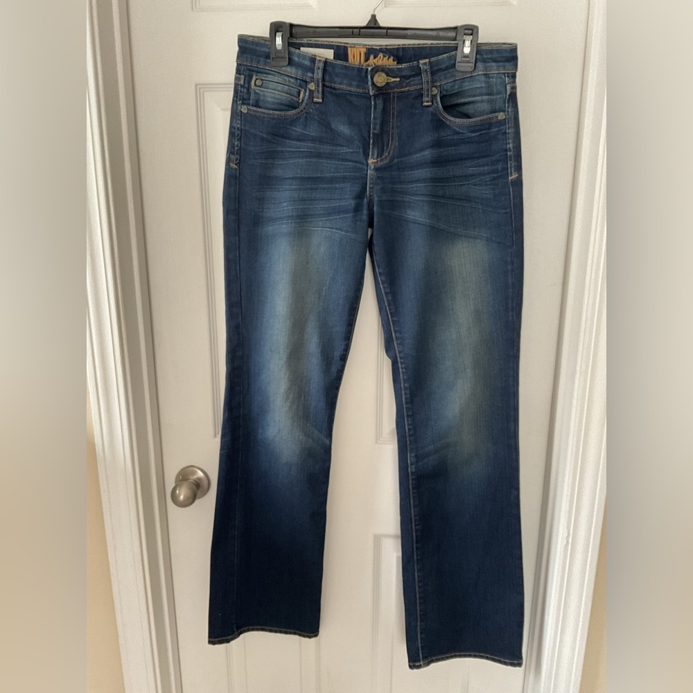 Kut from the Kloth Farrah Bootcut Jeans Women’s Size 6 Dark Wash Stretch - Picture 2 of 14